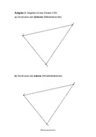 Vorschau - Arbeitsblätter - Übungen zur Konstruktion bei Dreiecken - geometrische Orte - Seite 1