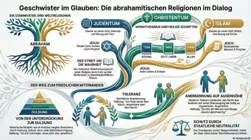 Vorschau - Arbeitsblätter - Endlich eine gute Stunde zum Vergleich von Islam, Judentum, Christentum +++ Hervorragende Stunde! - Seite 1