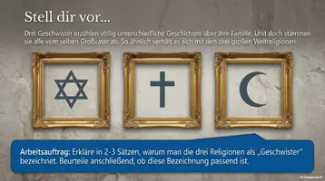 Vorschau - Arbeitsblätter - Endlich eine gute Stunde zum Vergleich von Islam, Judentum, Christentum +++ Hervorragende Stunde! - Seite 3