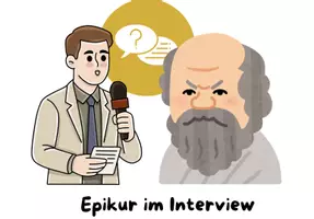 Vorschau - Arbeitsblätter - Ein Interview mit Epikur - Deckblatt