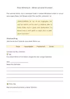 Vorschau - Unterrichtsreihen - Ricos Wörterbuch - kreative Worterklärungen - Deckblatt