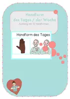 Vorschau - Fördermaterial/Inklusion - Handform des Tages - DGS - Gebärdensprache - Deckblatt
