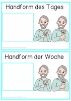 Vorschau - Fördermaterial/Inklusion - Handform des Tages - DGS - Gebärdensprache - Seite 2
