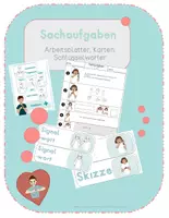 Vorschau - Arbeitsblätter - Sachaufgaben - Startegische AB, Schlüsselwörter und Karten - Gebärdensprache - Deckblatt