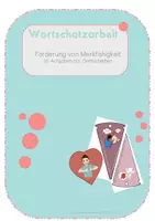 Vorschau - selbst erstellte Cliparts/Grafiken - Wortschatzarbeit - Merkfähigkeit fördern - Drehscheiben - Drehrad - Deckblatt