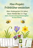 Vorschau - Arbeitsblätter - Frühling Projekt "Frühblüher entdecken" für die Kita - Deckblatt