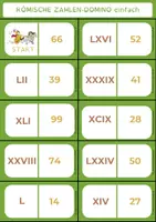 Vorschau - Spiele - Römische Zahlen: Domino Variante 1 - Seite 2