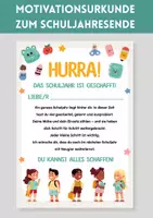 Vorschau - Anderer Materialtyp - Wahres Zeugnis, Urkunde zum Schuljahresende, Motivation & Belohnung zum Zeugnis Grundschule, Abschluss Schuljahr, Zeugnisübergabe - Deckblatt