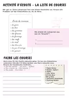 Vorschau - Arbeitsblätter - Faire les courses (Einkaufen) - Deckblatt