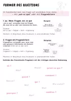 Vorschau - Arbeitsblätter - Former des questions - Deckblatt