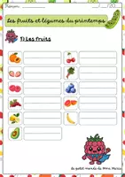Aperçu - Jeux - Les fruits et légumes à travers les saisons - Page de couverture