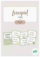 Vorschau - Spiele - Lesespiel Frühlingswörter - Deckblatt