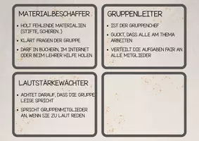Vorschau - Bildkarten - Rollenkarten für Gruppenarbeit – Präsentator, Schreiber, Zeitwächter & mehr - Seite 3