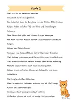 Vorschau - Arbeitsblätter - Die Katze - Differenzierte Sach- und Lesetexte - Seite 2