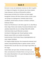 Vorschau - Arbeitsblätter - Die Katze - Differenzierte Sach- und Lesetexte - Seite 3
