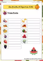Aperçu - Jeux - Les fruits et légumes d'été - Page de couverture