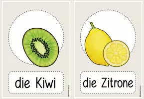Vorschau - Präsentationen/Tafelbilder - Obst Bild- und Wortkarten DaZ Anfangsunterricht - Seite 3
