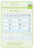 Vorschau - Fördermaterial/Inklusion - Klettmappen - Ziffern & Zahlenreihen - Deckblatt