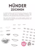 Vorschau - Mal- und Bastelvorlagen - Mund zeichnen, Anleitung und Vorlagen - Deckblatt