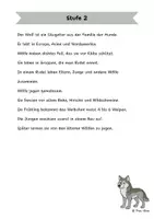 Vorschau - Arbeitsblätter - Der Wolf - Differenzierte Sach- und Lesetexte - Seite 2