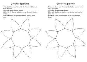 Vorschau - Arbeitsblätter - Geburtstagsblume für das Geburtstagsritual - Seite 2