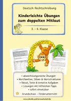 Vorschau - Unterrichtsreihen - Kinderleichte Übungen zum doppelten Mitlaut - Deckblatt