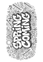 Vorschau - Arbeitsblätter - Ausmalbilder Musik im Frühling (musizierende Kinder im Frühling) - Seite 2