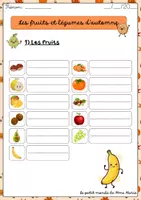 Aperçu - Jeux - _Les fruits et légumes d'automne - Page de couverture