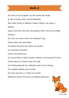Vorschau - Arbeitsblätter - Der Fuchs - Differenzierte Sach- und Lesetexte - Seite 2