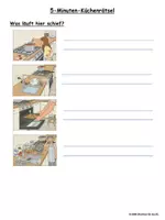 Vorschau - Arbeitsblätter - Küchenregeln für die Schulküche - Deckblatt