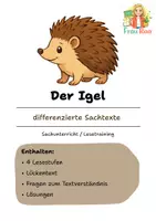 Vorschau - Arbeitsblätter - Materialpaket - differenzierte Lesetexte Waldtiere - Seite 1