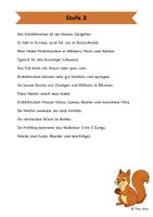 Vorschau - Arbeitsblätter - Das Eichhörnchen - Differenzierte Sach- und Lesetexte - Seite 2