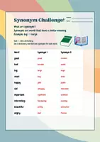 Vorschau - Arbeitsblätter - Synonym Challenge - Seite 3