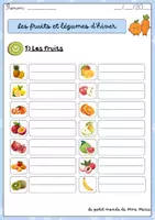 Aperçu - Jeux - Les fruits et légumes d’hiver - Page de couverture