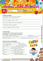 Vorschau - Arbeitsblätter - Reading Comprehension School Lunches Worldwide - Grade 6 - Seite 2