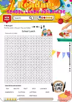 Vorschau - Arbeitsblätter - Reading Comprehension School Lunches Worldwide - Grade 6 - Seite 3