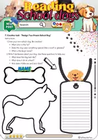 Vorschau - Arbeitsblätter - Reading Comprehension School Dogs - Grade 6 - Seite 3