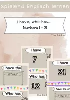 Vorschau - Spiele - I have, who has... Numbers 1 - 21 - Deckblatt