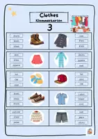 Vorschau - Klammerkarte Clothes - Multiple Choice Quiz - Seite 2