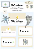 Vorschau - Spiele - Blitzrechnen (Digitale Tafel) - Addition ZR 10 (kleinere Zahl vorne) (Mathe Klasse 1) - Deckblatt