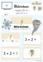 Vorschau - Spiele - Materialpaket: Blitzrechnen (Digitale Tafel) ZR 10 (Mathe Klasse 1) - Seite 1