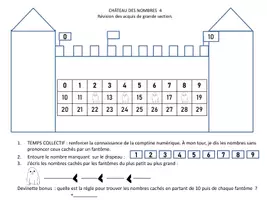 Aperçu - Fiches - 18 CHATEAUX DES NOMBRES DE 0 à 100 - Page 3
