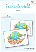 Vorschau - Mal- und Bastelvorlagen - Heftcover für den Sachunterricht - Deckblatt