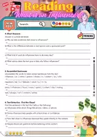 Vorschau - Arbeitsblätter - Reading Comprehension What is an Influencer - Grade 7 - Seite 2