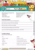 Vorschau - Arbeitsblätter - Reading Comprehension The Smart Schoolbag - Grade 6 - Seite 1