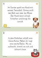 Vorschau - Arbeitsblätter - 10 Schleichdiktate / Laufdiktate: Haustiere - Schreiben & Lesen üben (Klasse 2, 3, 4) - Seite 2
