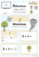Vorschau - Präsentationen/Tafelbilder - Blitzrechnen (Digitale Tafel) - Zehnerübergang Addition ZR 20 (Mathe Klasse 1) - Deckblatt