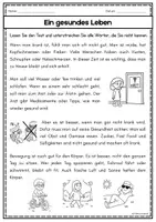 Vorschau - Arbeitsblätter - Leseübungen mit Fragen Bundle/ DaZ & DaF/ A1-A2 - Seite 1