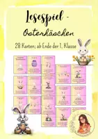 Vorschau - Spiele - Lesespiel - Osterhäschen - Deckblatt
