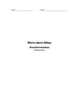 Vorschau - Arbeitsblätter - Wenn-dann-Sätze verstehen und üben – Konditionalsätze Typ 1 & 2 (Arbeitsordner) - Deckblatt